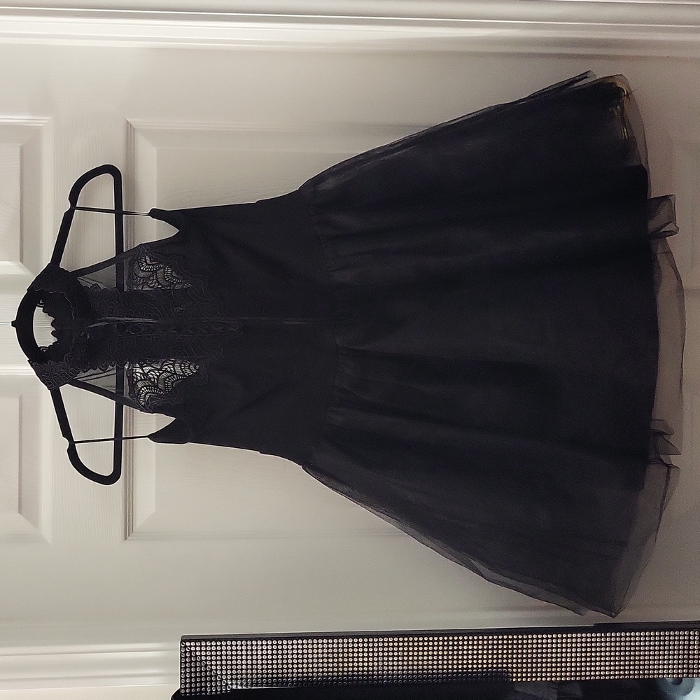 Killstar Nymph Party Dress Lace Up Tulle Skirt